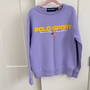 Ralph Lauren Polo Sport Girls Lavender Sweatshirt